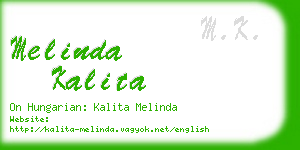 melinda kalita business card